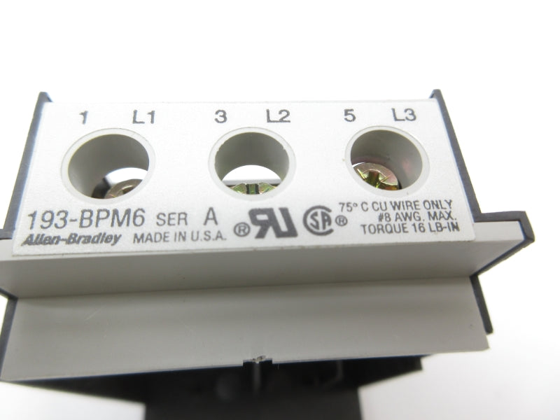 ALLEN BRADLEY 193-BPM6 SER. A NSNP