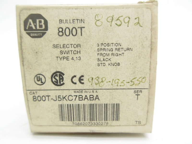 ALLEN BRADLEY 800T-J5KC7BABA SER. T (GY/BL) NSMP