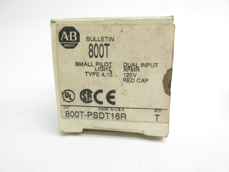 ALLEN BRADLEY 800T-PSDT16R SER. T 120V (WH) NSMP