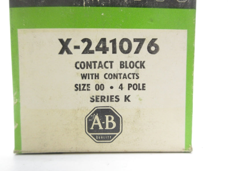 ALLEN BRADLEY X-241076 SER. K (BK/GR) NSMP