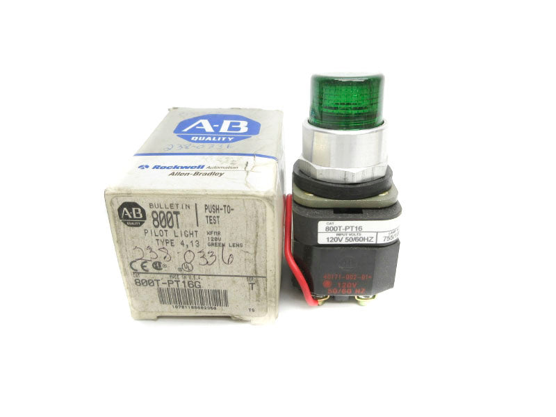 ALLEN BRADLEY 800T-PT16G SER. T 120V (GY/BL) NSMP