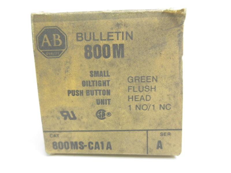 ALLEN BRADLEY 800MS-CA1A SER. A (BK/YL) NSMP