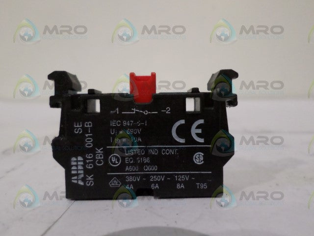 ABB SK 616 001-B CONTACT BLOCK *NEW NO BOX*