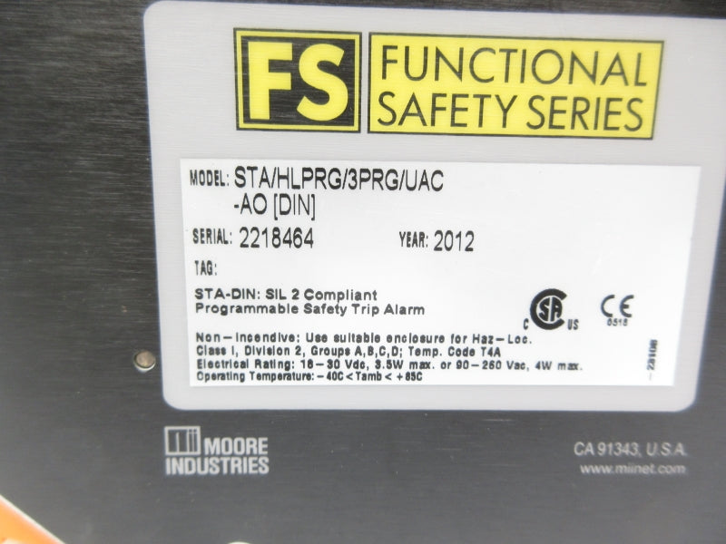 MOORE INDUSTRIES STA/HLPRG/3PRG/UAC-AO NSNP