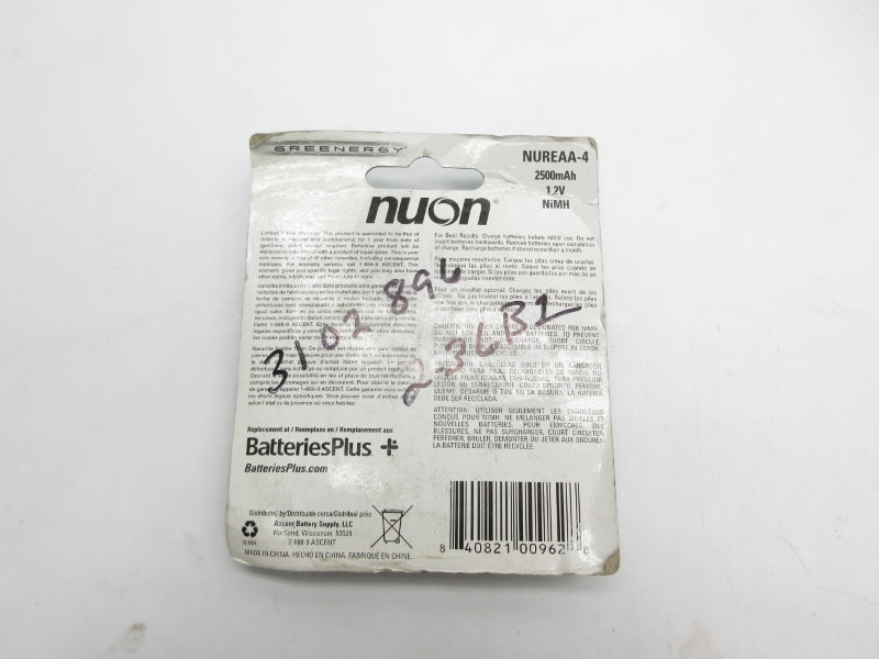 NUON NUREAA-4 (PKG OF 4) NSMP