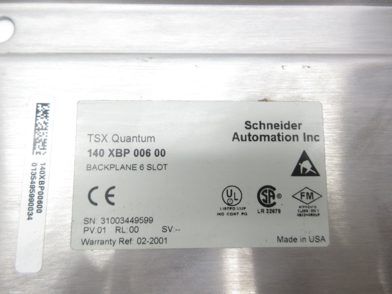 SCHNEIDER AUTOMATION 140XBP00600 UNMP