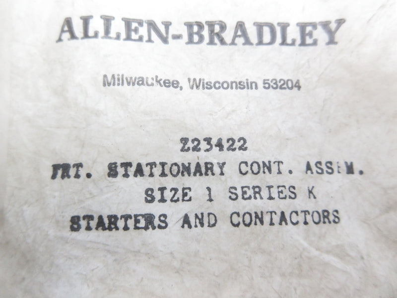ALLEN BRADLEY Z-23422 SER. K NSMP