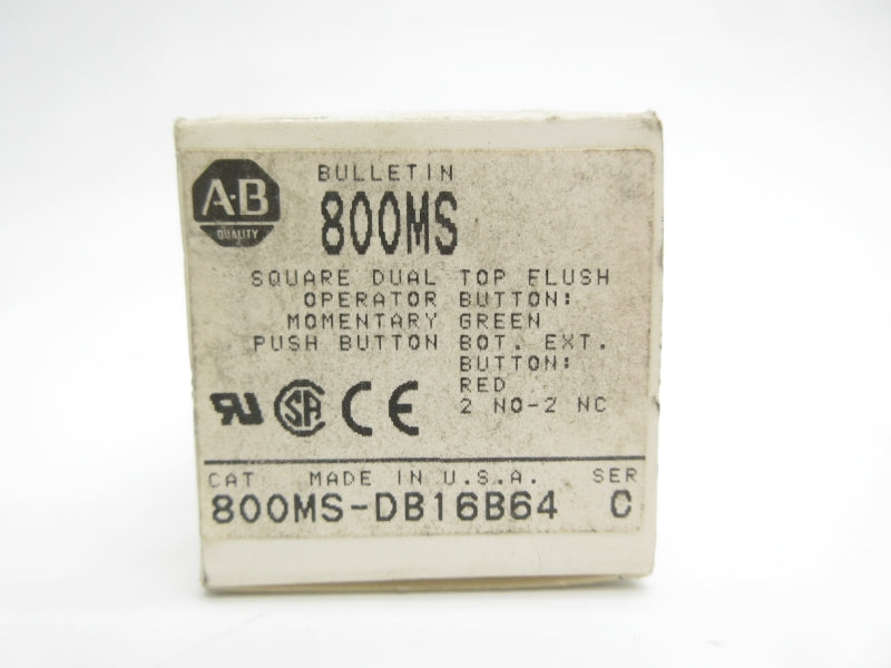 ALLEN BRADLEY 800MS-DB16B64 SER. C (GY/BL) NSMP