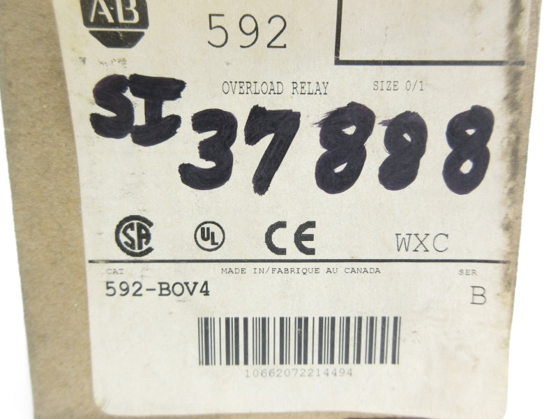 ALLEN BRADLEY 592-BOV4 SER. B (BR/WH) NSMP