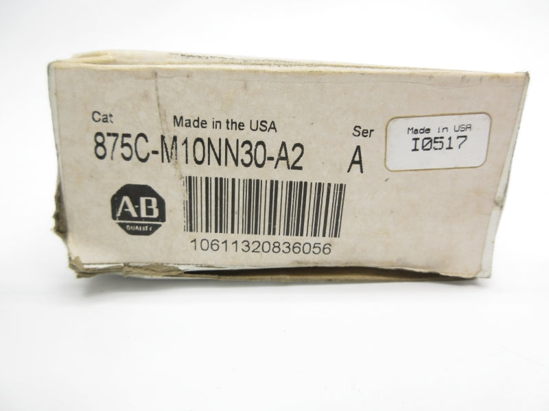 ALLEN BRADLEY 875C-M10NN30-A2 SER. A 10-48VDC (WH) NSMP