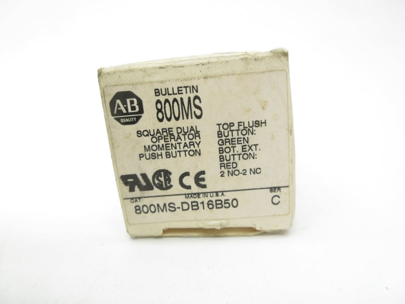 ALLEN BRADLEY 800MS-DB16B50 SER. C (WH) NSMP