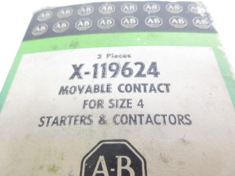 ALLEN BRADLEY X-119624 (PKG OF 3) (BK/GR) NSMP