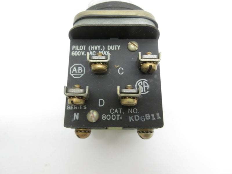 ALLEN BRADLEY 800T-KD6B11 600VAC NSNP