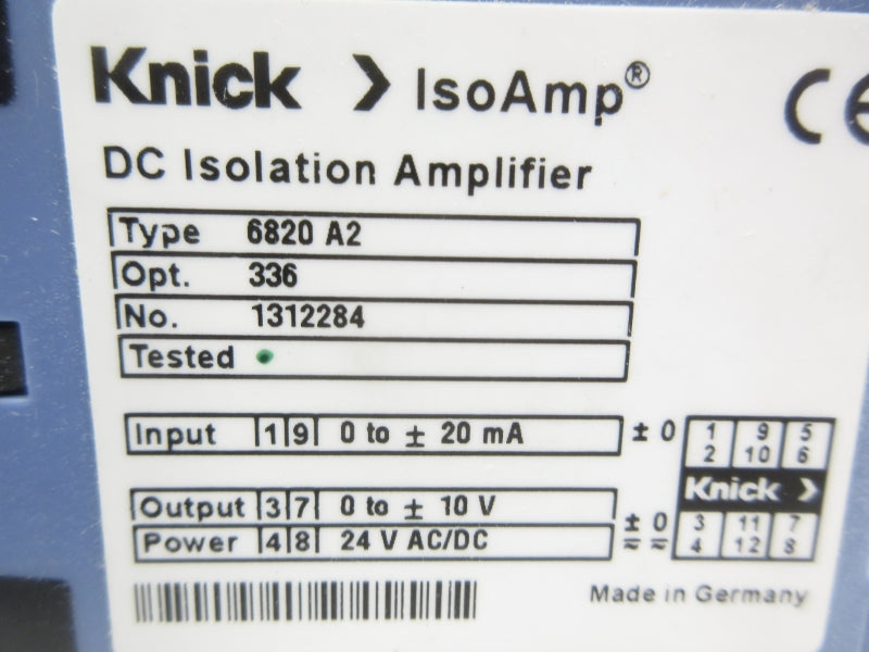 KNICK 6820-A2 24VAC/DC NSMP