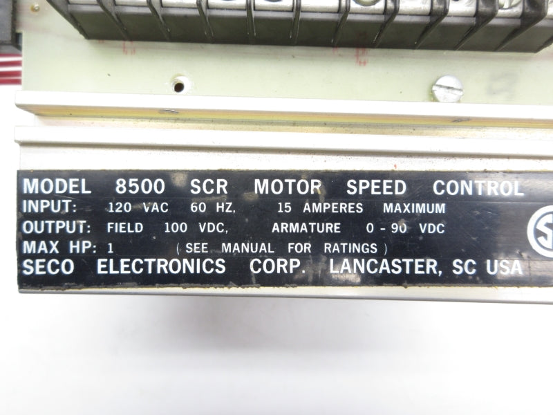 SECO ELECTRONICS 8500 120VAC 15A UNMP