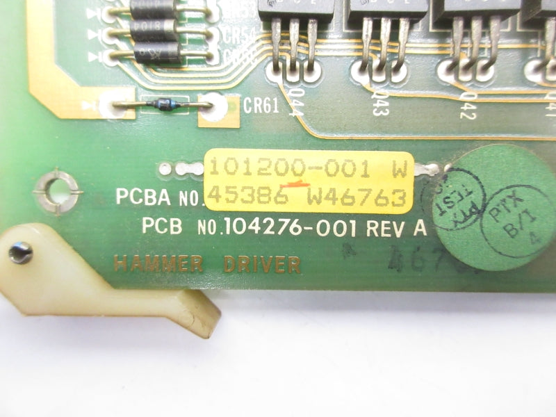PRINTRONIX 104276-001 REV. A 101200-001 UNMP