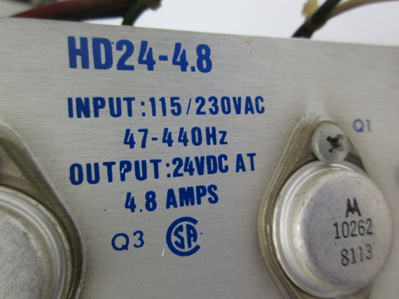 POWER ONE HD24-4.8 115/230VAC UNMP