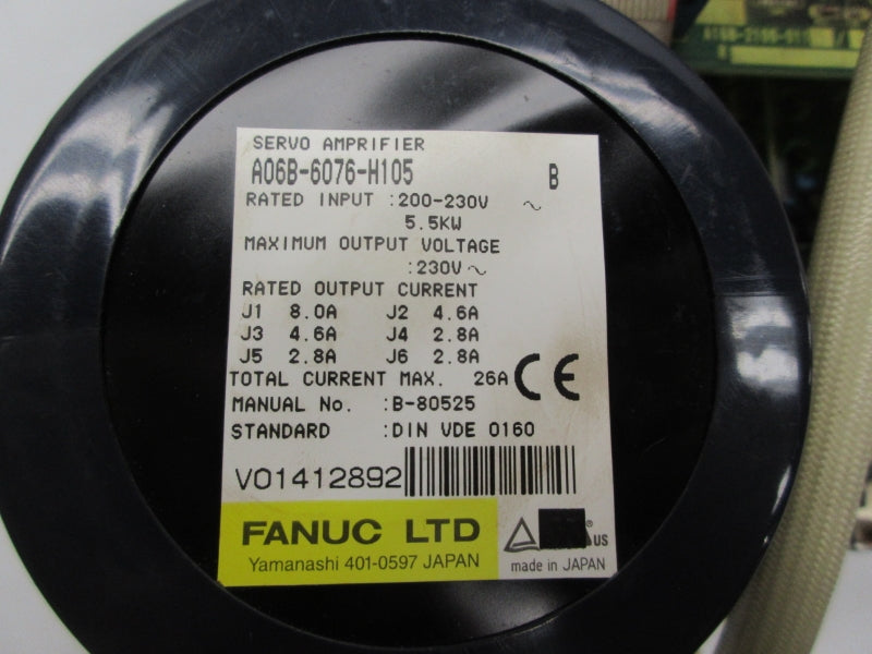 FANUC A06B-6076-H105 200-230V 26A UNMP