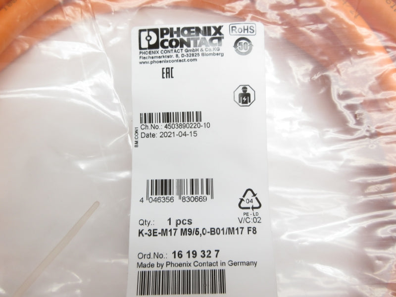 PHOENIX CONTACT K-3E-M17M9/5,0-B01/M17F8 1619327 NSMP