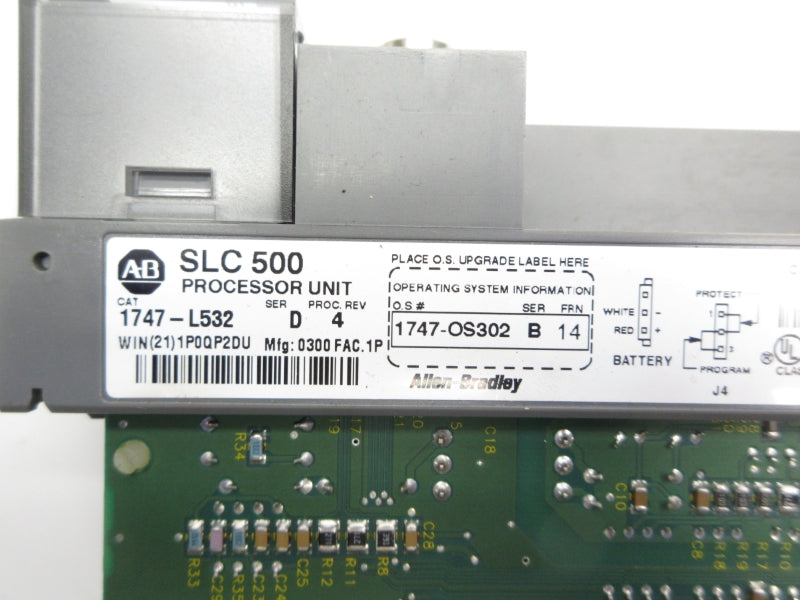 ALLEN BRADLEY 1747-L532 SER. D F/W 14 24VDC (NO KEY/DOOR) UNMP