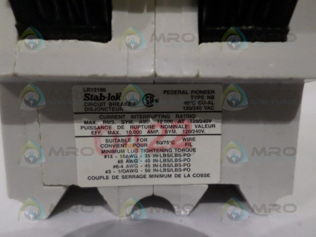 STAB-LOK NB220 CIRCUIT BREAKER 20A *NEW NO BOX*