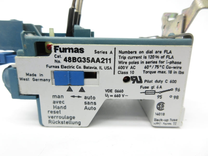 FURNAS 48BG35AA211 SER. A 600VAC 18A NSNP