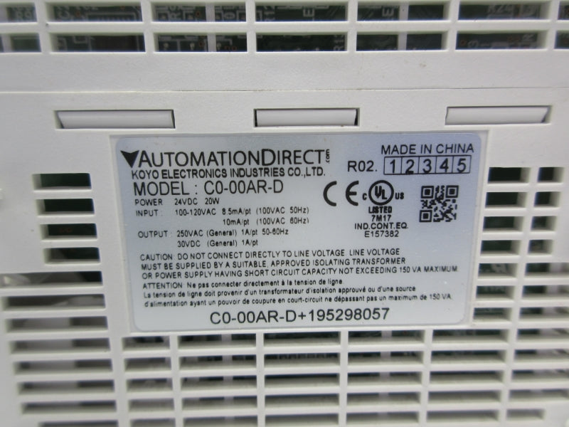 AUTOMATION DIRECT C0-00AR-D 100-120VAC NSNP