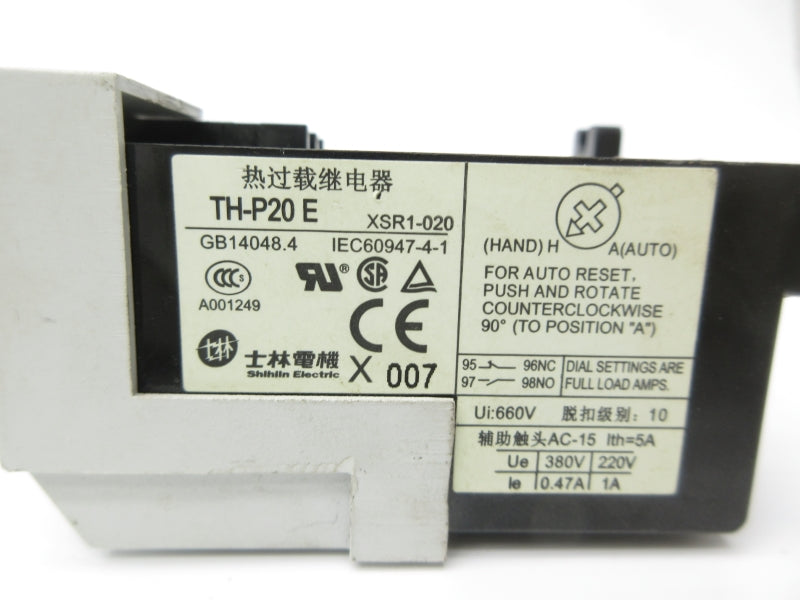 シナリー　CFP サクラン様 SHIHIIN ELECTRIC TH-P20E 660V 7-11A NSNP – MRO Global Solutions