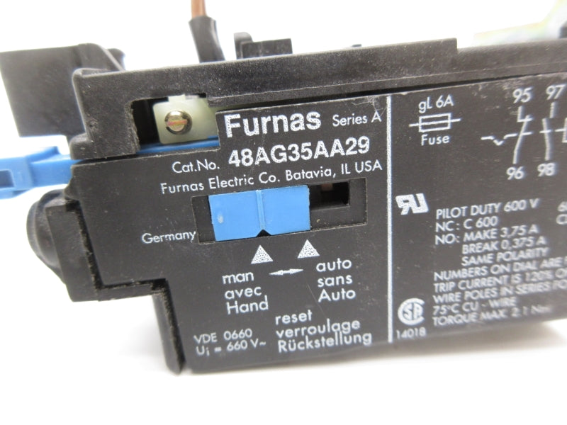 FURNAS 48AG35AA29 SER. A 600V 4.5-7.5A NSNP