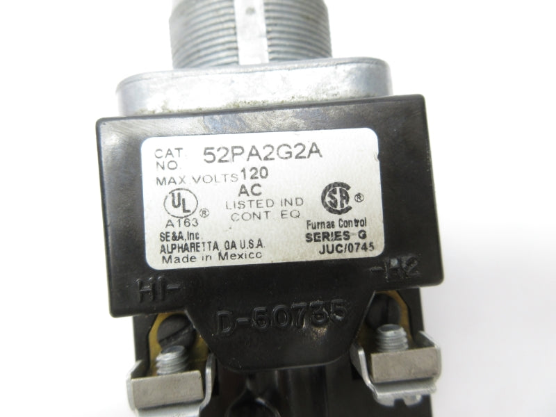 GENERAL ELECTRIC 52PA2G2A 120VAC (NO BULB) UNMP
