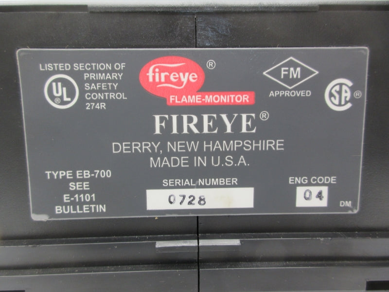 FIREYE EB-700 (AS PICTURED1) NSNP