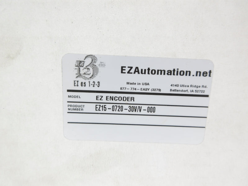 EZ AUTOMATION EZ15-0720-30V/V-000 NSMP