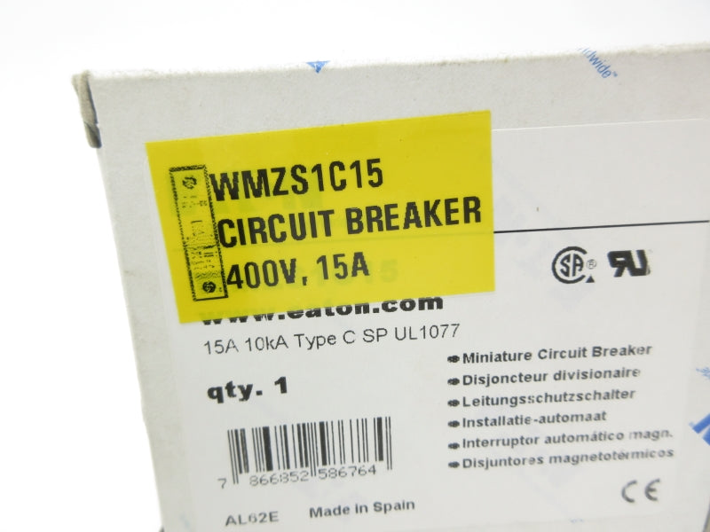 EATON WMZS1C15 230/400V 15A NSMP