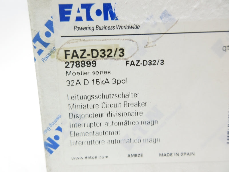 EATON FAZ-D32/3 277VAC 32A NSMP