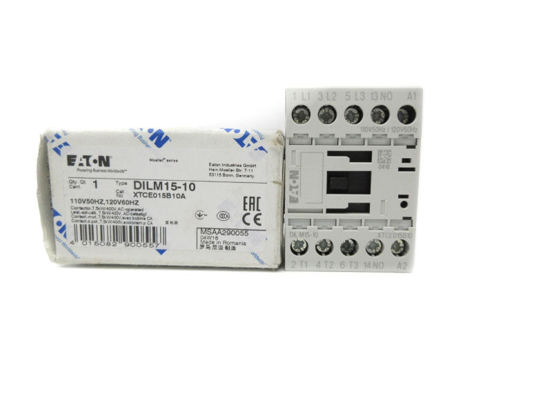 EATON XTCE015B10A DILM15-10 110/120V NSMP