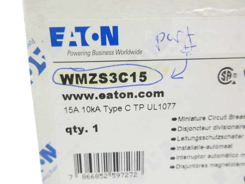 EATON WMZS3C15 400V 15A NSMP