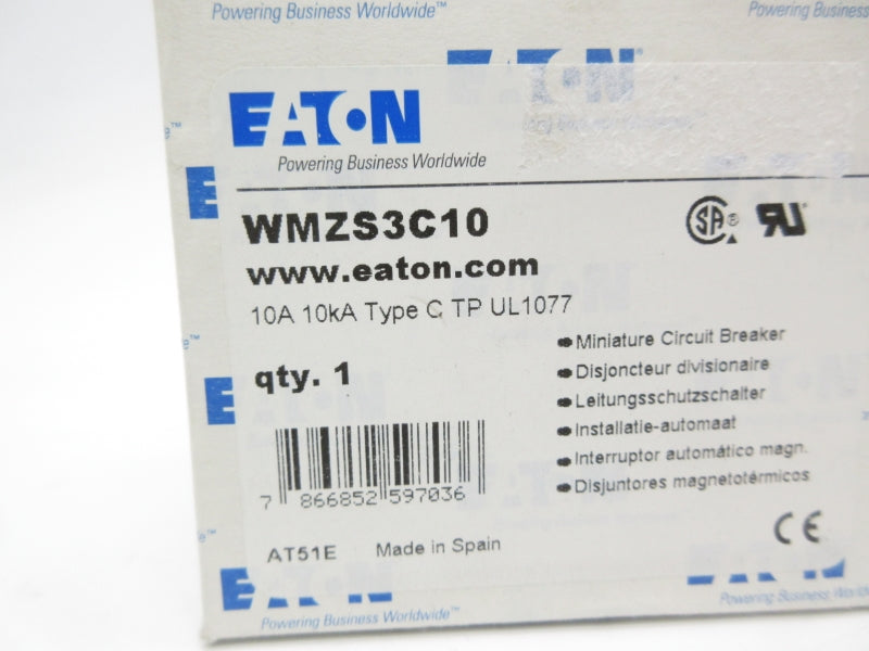 EATON WMZS3C10 400V 10A NSMP