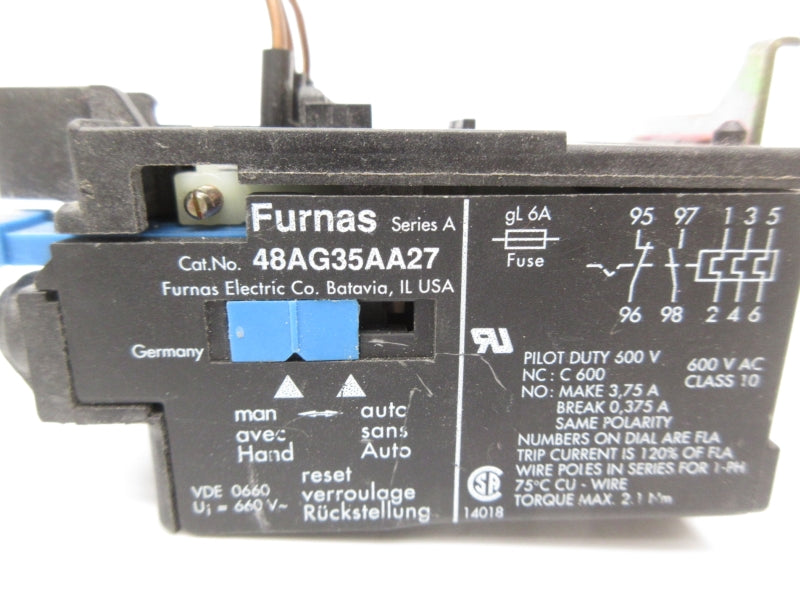 FURNAS 48AG35AA27 600VAC 2-3.2A NSNP