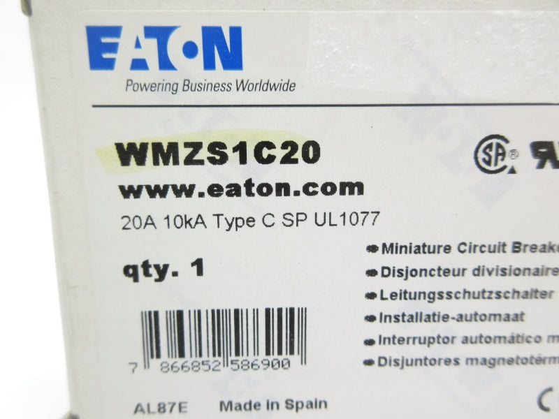 EATON WMZS1C20 230/400V 20A NSMP