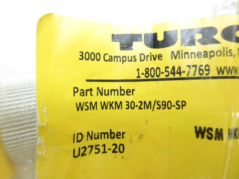 TURCK WSMWKM30-2M/S90-SP U2751-20 600V NSMP