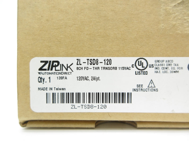 ZIP LINK ZL-TSD8-120 120VAC 2A NSMP