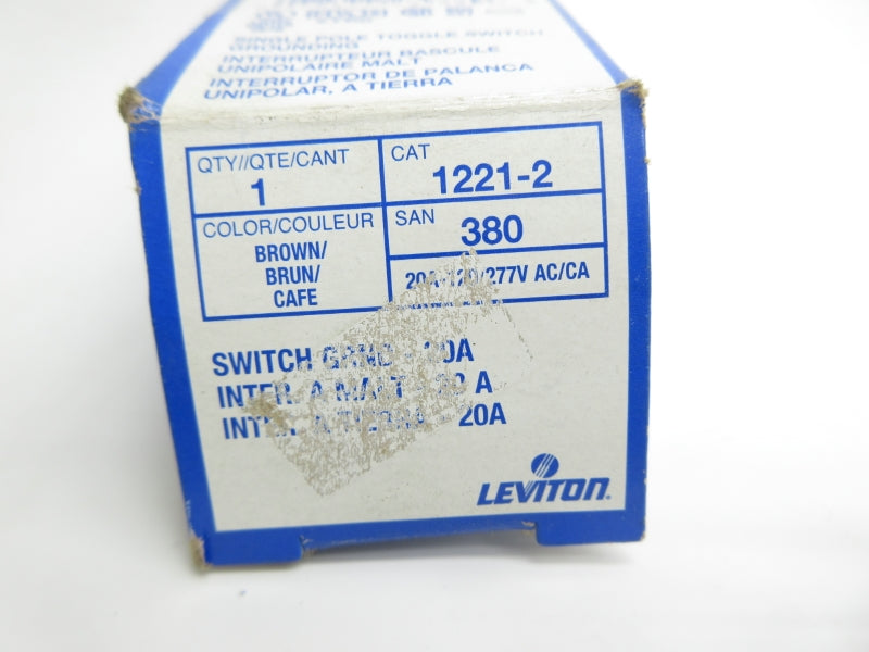 LEVITON 1221-2 120/277VAC 20A NSMP