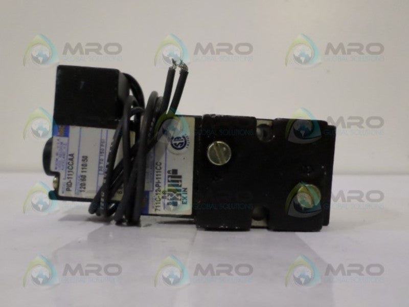 MAC 711C-12-PI-111CC w/ PID-111CCAA SOLENOID VALVE *USED*