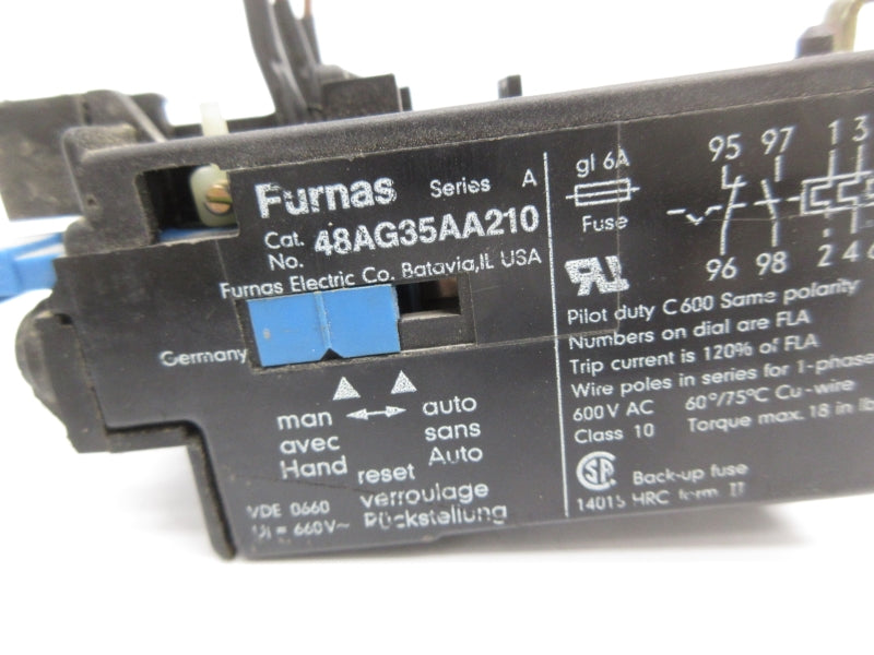 FURNAS 48AG35AA210 SER. A 600VAC 7-12A UNMP