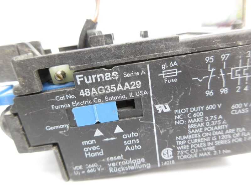 FURNAS 48AG35AA29 SER. A 600VAC 4.5-7.5A UNMP