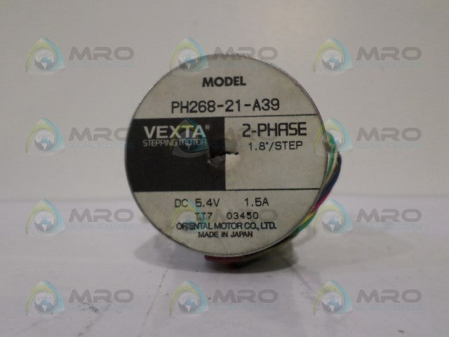 ORIENTAL MOTOR VEXTA PH268-21-A39 STEPPING MOTOR *USED*
