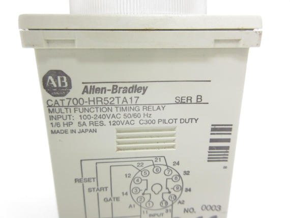 ALLEN BRADLEY 700-HR52TA17 SER. B 100-240VAC 5A 0-6S NSNP