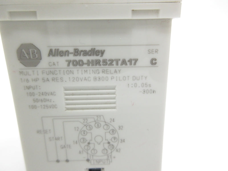 ALLEN BRADLEY 700-HR52TA17 SER. C 100-240VAC 0-12S NSNP