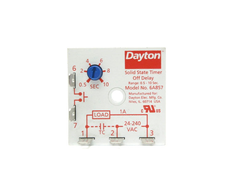 DAYTON 6A857 24-240VAC 1A 0.5-10S NSNP