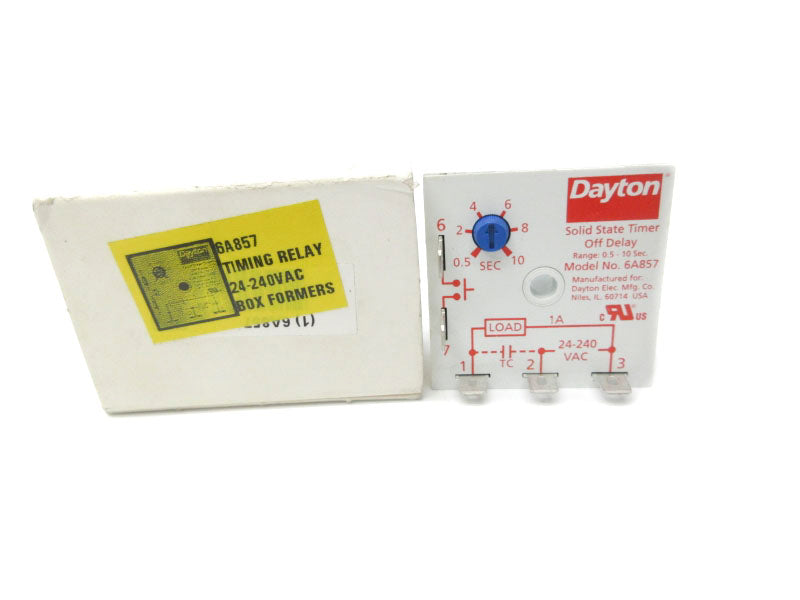 DAYTON 6A857 24-240VAC 1A 0.5-10S NSMP